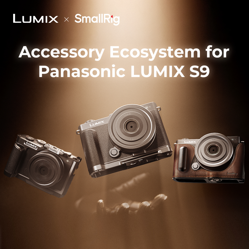 Gaiola Para Câmera SmallRig , Estojo De Couro , Cabo Em Forma De L Panasonic LUMIX S9 # 4515 4703 4517