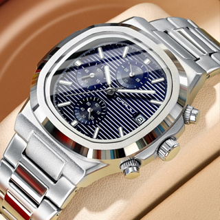 CRRJU Relógio Masculino Nova Marca Original Cronógrafo Ponteiro Luminoso De Aço Inoxidável Correia Fashion Casual Business Sports Quartz Waterproof 2319 X em Oferta na Shopee