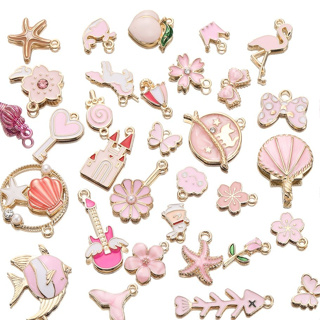 St.kunkka 10Pcs Pingente de esmalte Amuletos Vários estilos Material de liga Diy Pulseira De Joias em Oferta na Shopee