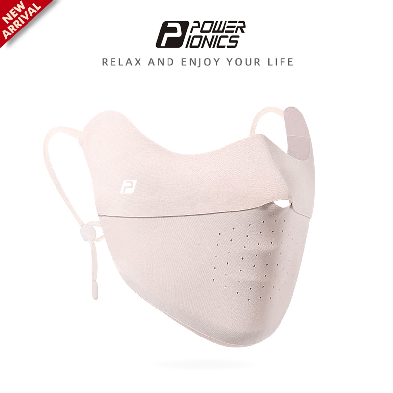 POWER IONICS Registro FDA Máscara De Proteção Solar UV Feminina UPF50 + Esportiva Ao Ar Livre