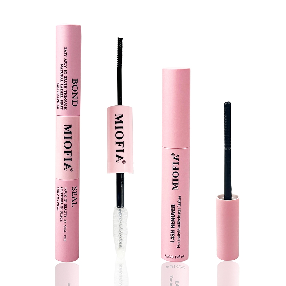 Adesivo selante de cílios de duas cabeças 10ml, escova de cílios separada e removedor Super forte de 5ml