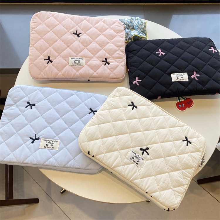 Bolsa Interna Com Arcos Fofos De Mão Forro Macio Para Macbook Pro Air 11/12/13/14/15/16 Polegadas Huawei Matebook Neo A3