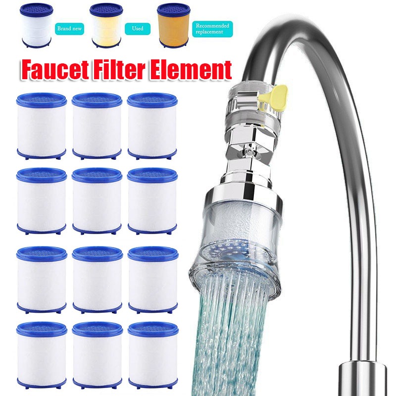2/5/15pcs Elemento Filtrante Da Torneira Do Purificador De Água Chuveiro Remover Cloro Metal Pesado Filtrado