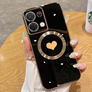 Estojo De silicone Eletroplatado TPU Para Redmi Nota 13 pro 4G 5G 5G Com Macio De Sucção Magnética Simples E Lente anti- em Oferta na Shopee