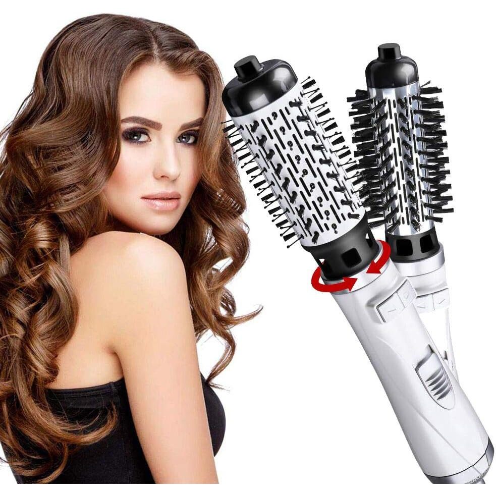 UKLISS Escova Secadora 3 Em 1 Escova Secadora E Alisadora Secador De Cabelo Escova Rotativa