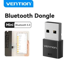 Venção Transmissor Sem Fio USB Bluetooth 5.3 Dongle Receptor De Áudio Para Fone De Ouvido PC