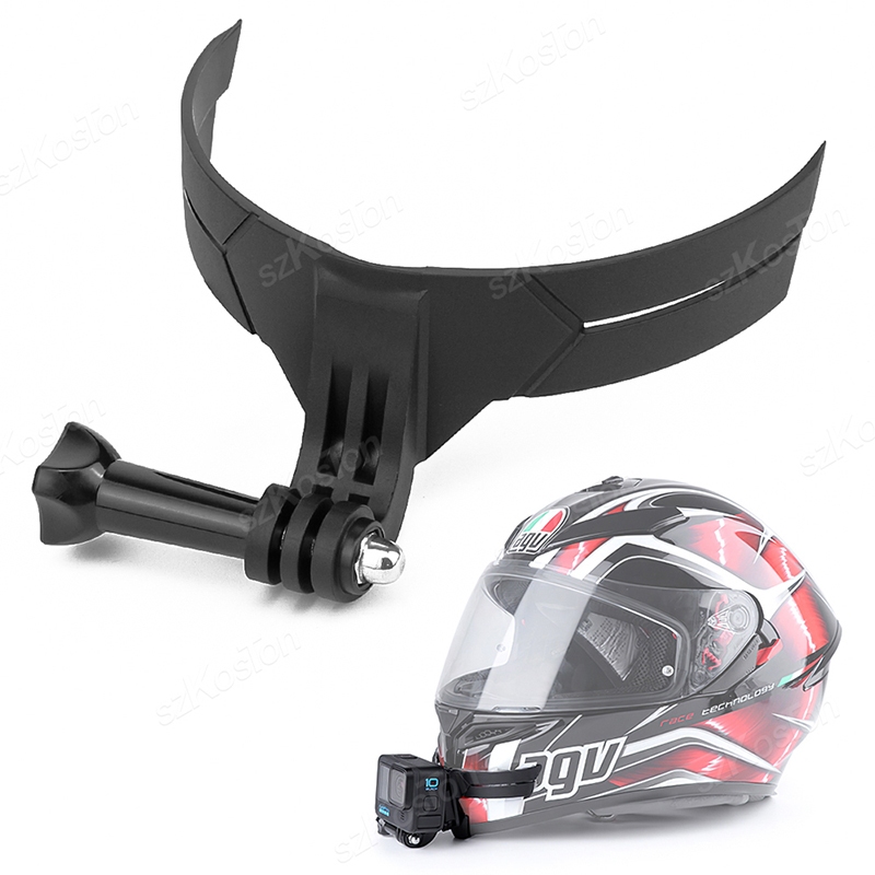 Montagem De Capacete De Motocicleta Queixo Para Ajustável Adesivo GoPro Hero 11/10/9/8 Insta360 Acessórios Câmeras De Ação