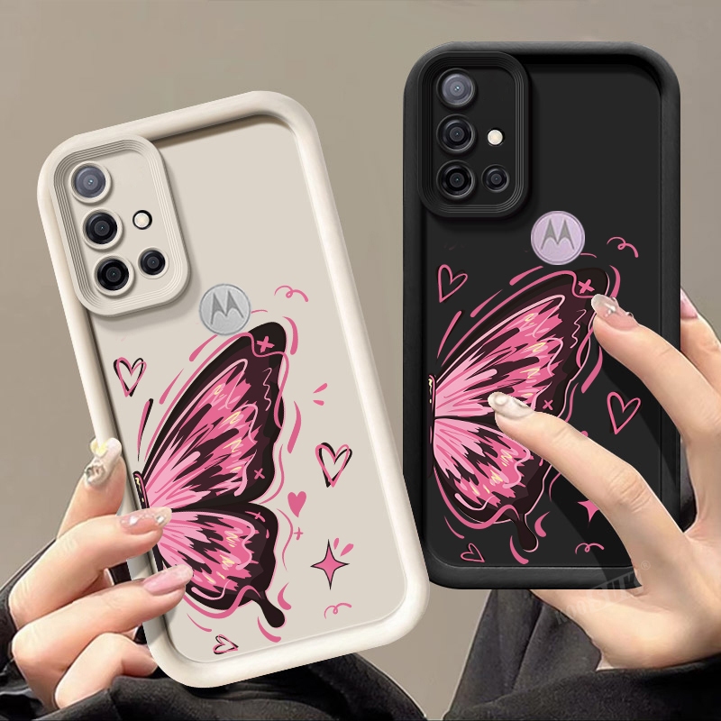 Capa De Proteção Para Telefone Motorola Moto G30 G20 G10 Power Butterfly Pattern Silicone em Oferta na Shopee