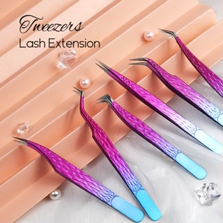 Pinça De Pestanas Fadvan Fechadas De Alta Precisão Novo Estilo Premium anti-Estática design Antideslizante Manual Melhora Para Extensões 3D 6D em Oferta na Shopee