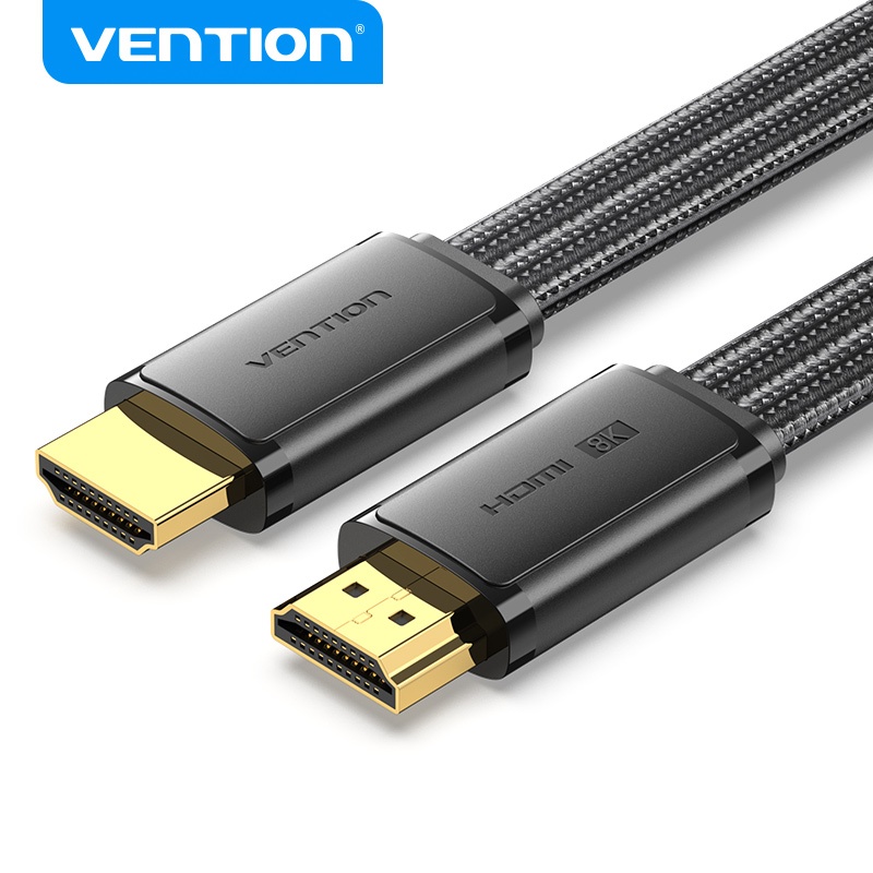 Venção HDMI Cabo Macho Para 8k HD 2.1 8k 60Hz 48Gbps HDR Folha De Alumínio Computador Portátil Caixa De TV PS5/4 Switch Xbox Monitor Projector
