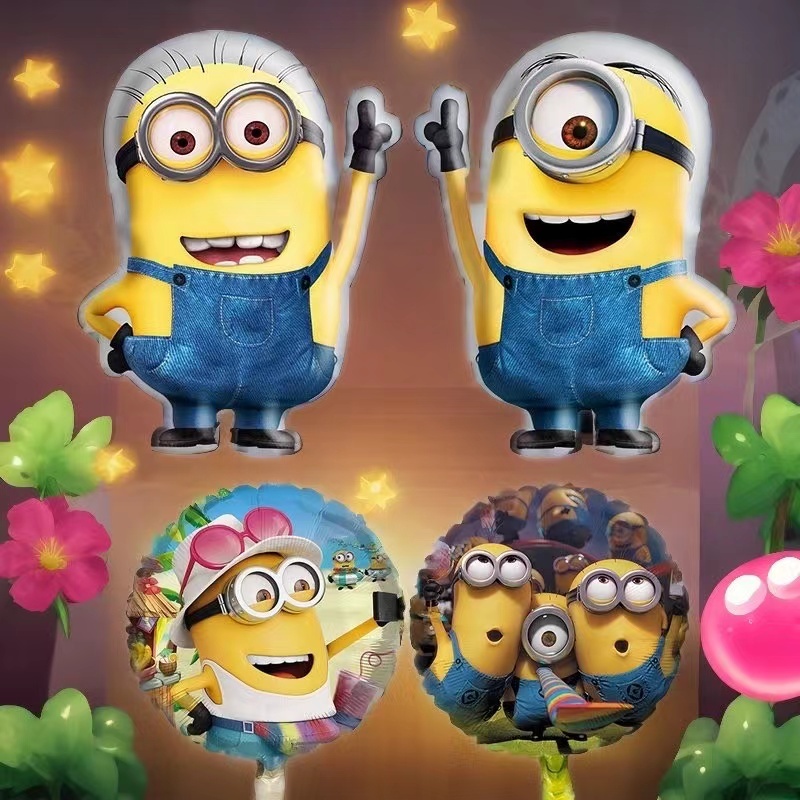 minion Balão De 18 Polegadas Decoração De Aniversário Infantil Festa Folha De Alumínio Fornece Eventos DIY