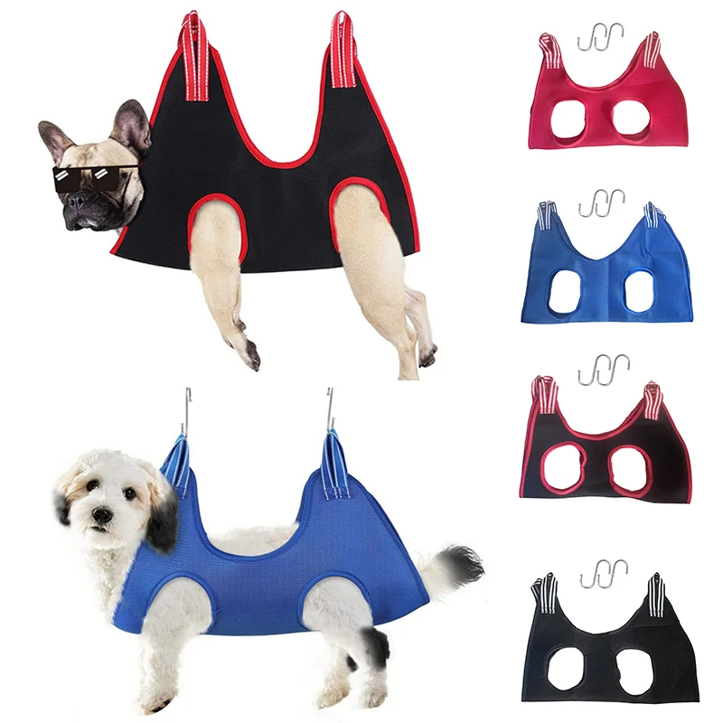 XS-L Cães De Rede Para Animais De Estimação Ajudante Reparação De Unhas Em Saco De Contenção De Beleza Acessórios