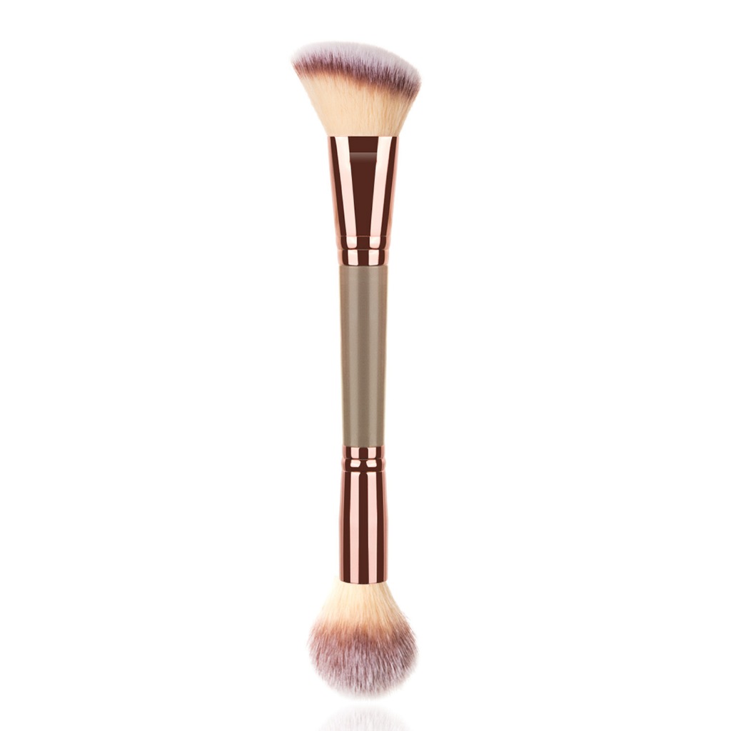 Dupla Cabeça Foundation Nose Shadow Brush Foundation Maquiagem Ferramentas de Beleza Foundation Contour Brush Dual-