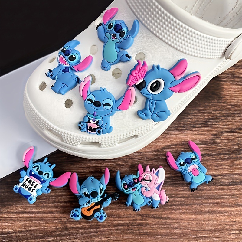 8PCS Anime Stitch Series Fivelas De Sapato Com Padrão De Desenho Animado Destacáveis Acessórios Decorativos em Oferta na Shopee