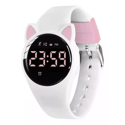 Relógio Infantil Digital A Prova De Água Relógio de pulso Crianças LED Luminoso Feminino Esportivo Redondo