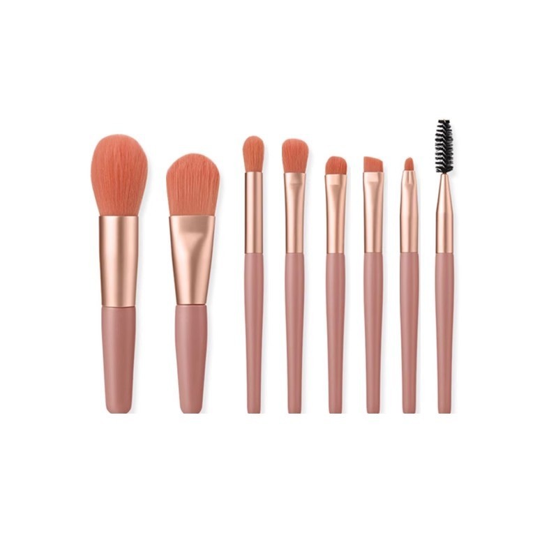 Primeira Escolha 8pcs Conjunto de Escova de Maquiagem de Alta Qualidade Conjunto de Escova Fundação Escova Eyeshadow Eyebrow Brush