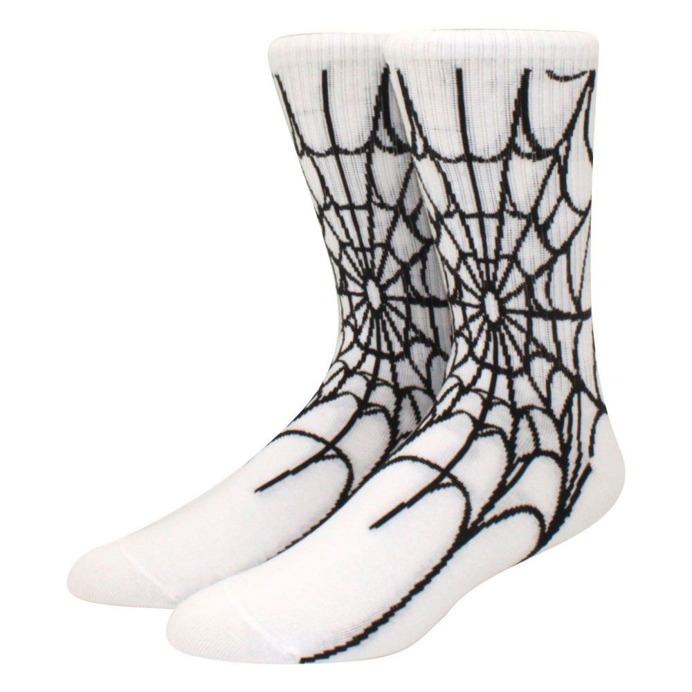 Meias De Skate Femininas Criativas De Algodão Macio Hip Hop Crazy Scary Skull Paw Prints Funny Halloween — imagem 2 de 2