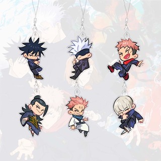 Alças Telefônicas Jujutsu Kaisen Animação Periférica Versão Q Pingente Acrílico Cartoon em Oferta na Shopee