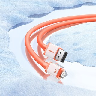 Baseus -40 ° C Anti-Frost USB Para Lightning iPhone 2.4A Cabo De Carregamento Rápido em Oferta na Shopee