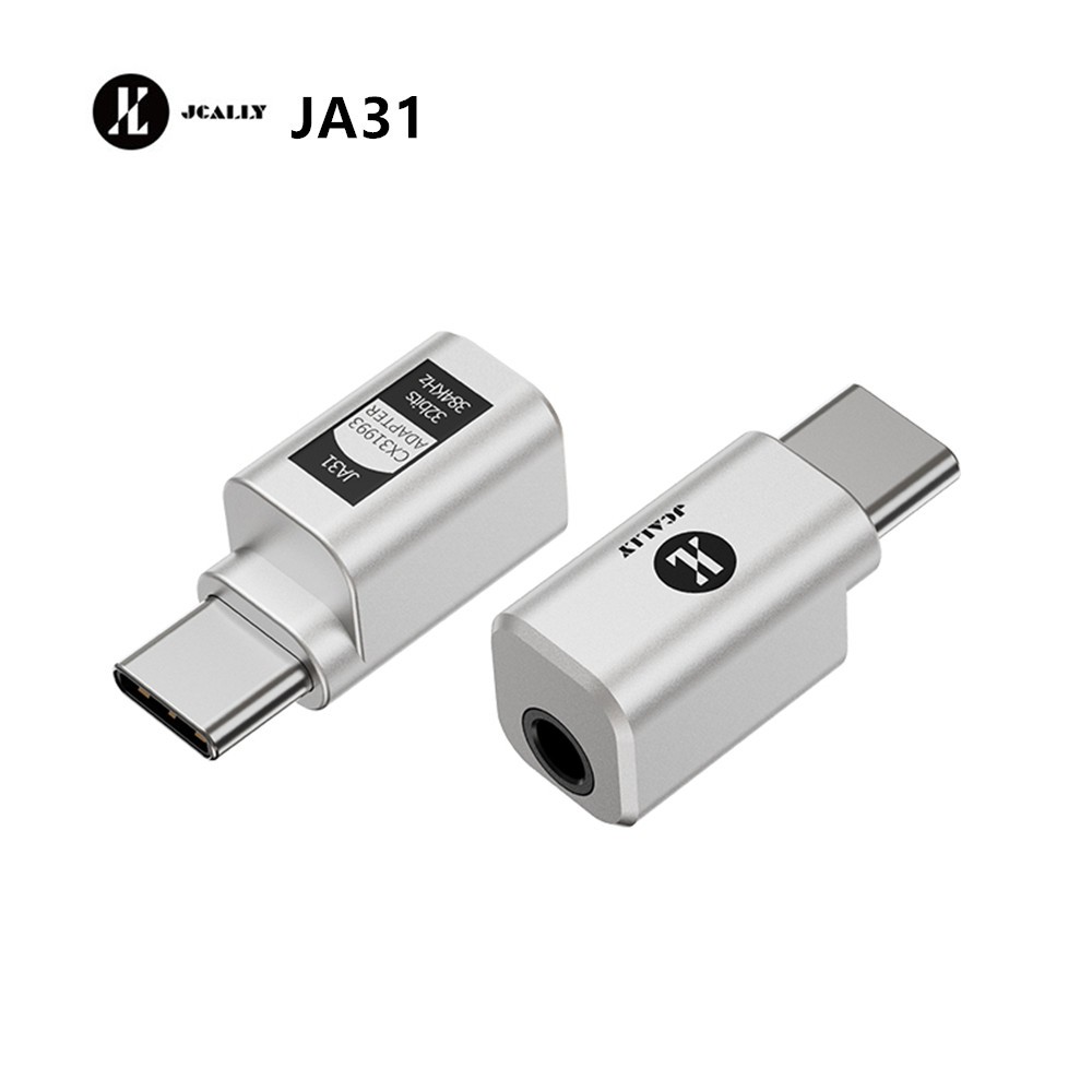 JCALLY JA31 Mini USB Tipo C Para 3.5 Mm Jack DAC Adaptador CX31993 Chip HiFi Decodificador De Áudio Amplificador De Fone