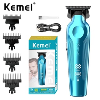 Kemei 2299 Aparador De Cabelo Profissional Sem Fio Zero Gapped Clippers Recarregáveis Barbeador Máquina De Corte Com Acabamento Elétrico em Oferta na Shopee