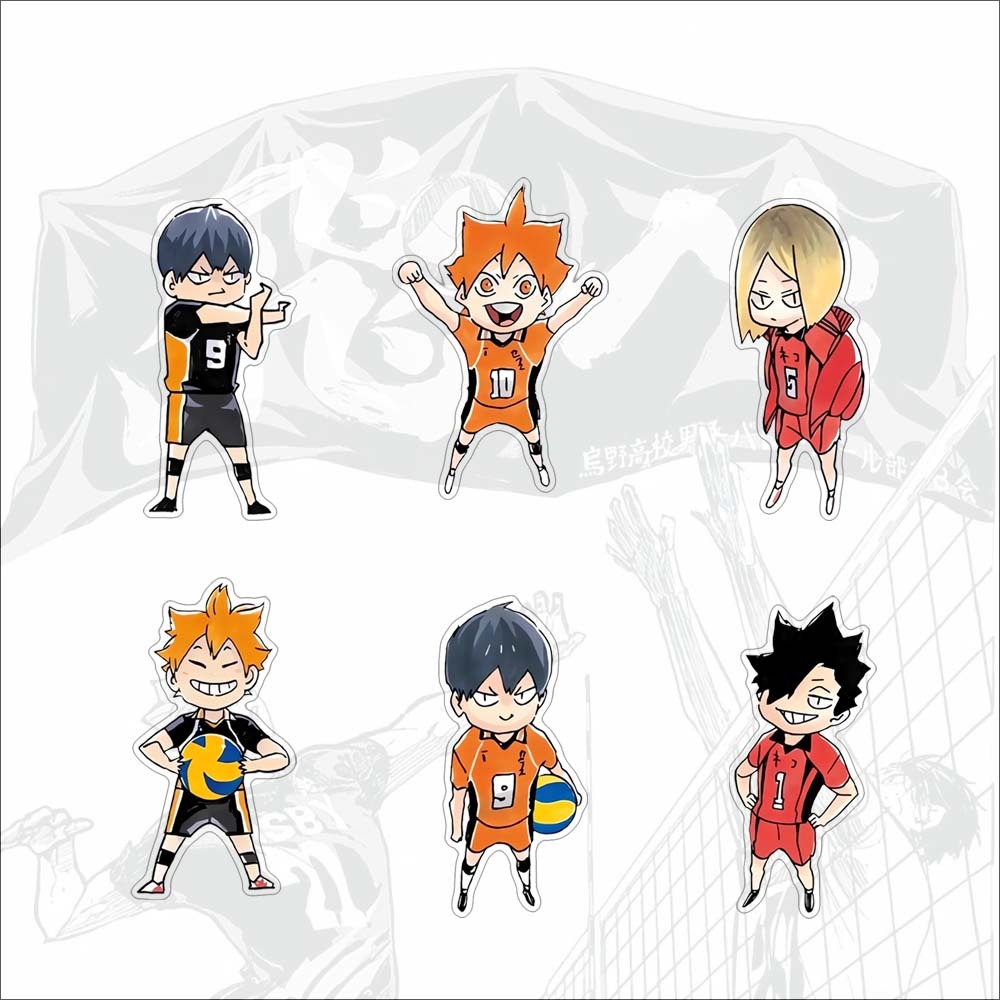 Broche Acrílico Haikyu Série Periférico Fofo Acessórios Para Pins De Cartoon