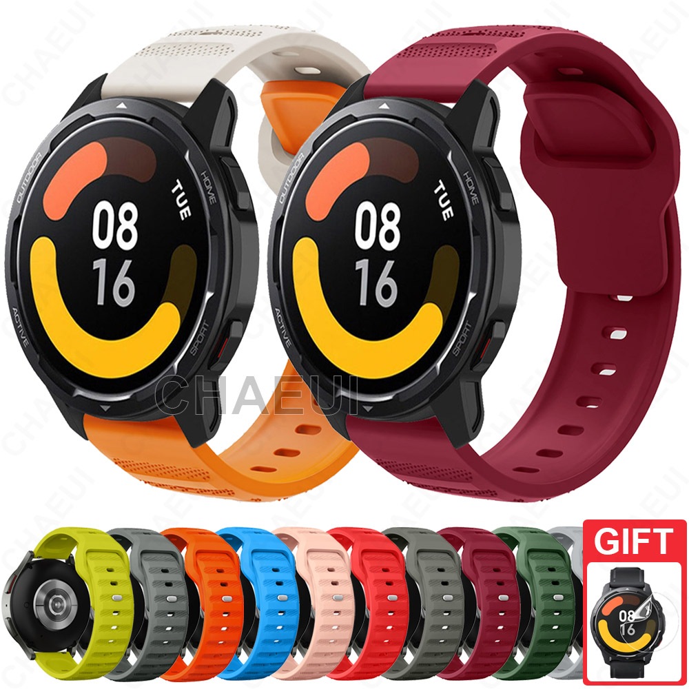 Pulseira De Substituição De Silicone Para Xiaomi Watch S5 / 5 / S4 / S3 / 2 Pro / S1 Active / S1 Pro / Mi Watch Color
