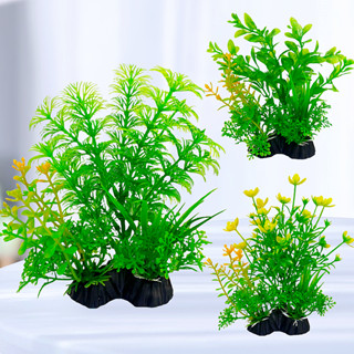 Plantas Artificiais De Aquário Em PVC-Aquáticas De Ervas Daninhas-Acessórios Para Decoração De Capim De Peixe em Oferta na Shopee