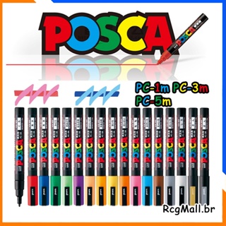 UNI POSCA Caneta Marcadora PC-1M 3M 5M Pôster À Prova D'água Material De Pintura De Grafite Para Escritório Do Estudante em Oferta na Shopee