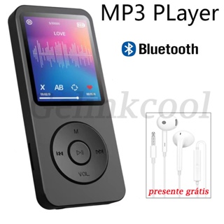 Bluetooth 5.0 MP3 Player HIFI Música Esporte Alto-Falantes MP4 Media Rádio FM Gravador De Voz Leitor De Ebook em Oferta na Shopee