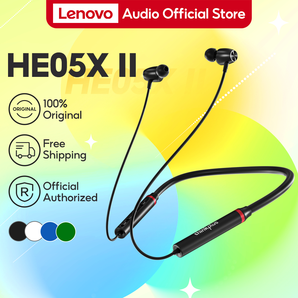 Lenovo HE05X Ii Fones De Ouvido Intra-Auriculares Bluetooth 5.0 True Wireless Earbuds Bateria Longa IPX5 Handfree Com Microfone De Áudio TWS