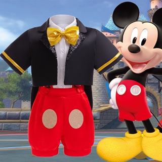 3Pcs Mickey Mouse Roupas de bebê para meninos Conjuntos de roupas de verão para meninos Cosplay 1-6 anos Roupas infantis em Oferta na Shopee
