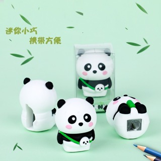 Novo Afiador De LáPis Panda Bonitinho De Ornamento Animal Estudante Papelaria Criativa Presentes em Oferta na Shopee