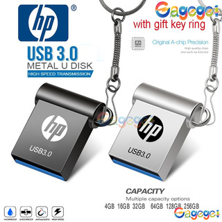 Pendrive HP 3.0 2TB Unidade Flash Metálica 1TB 128GB 8GB 16GB 32GB 64GB Bastão De Memória De Disco De Alta Velocidade