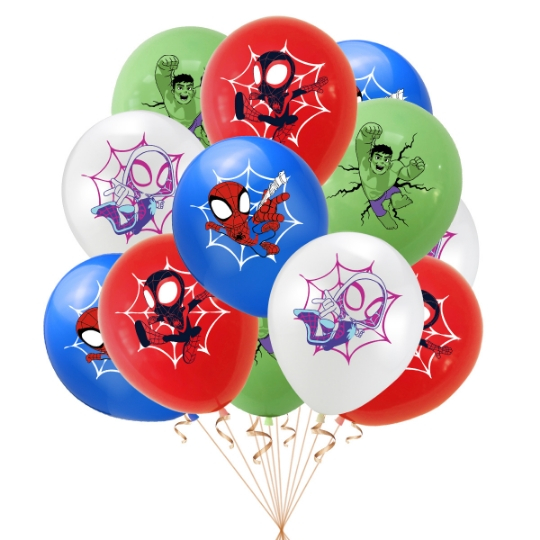 12pcs 12inch Spidey E Seus Incríveis Amigos Balão De Látex Para Decoração De Festas Infantis em Oferta na Shopee