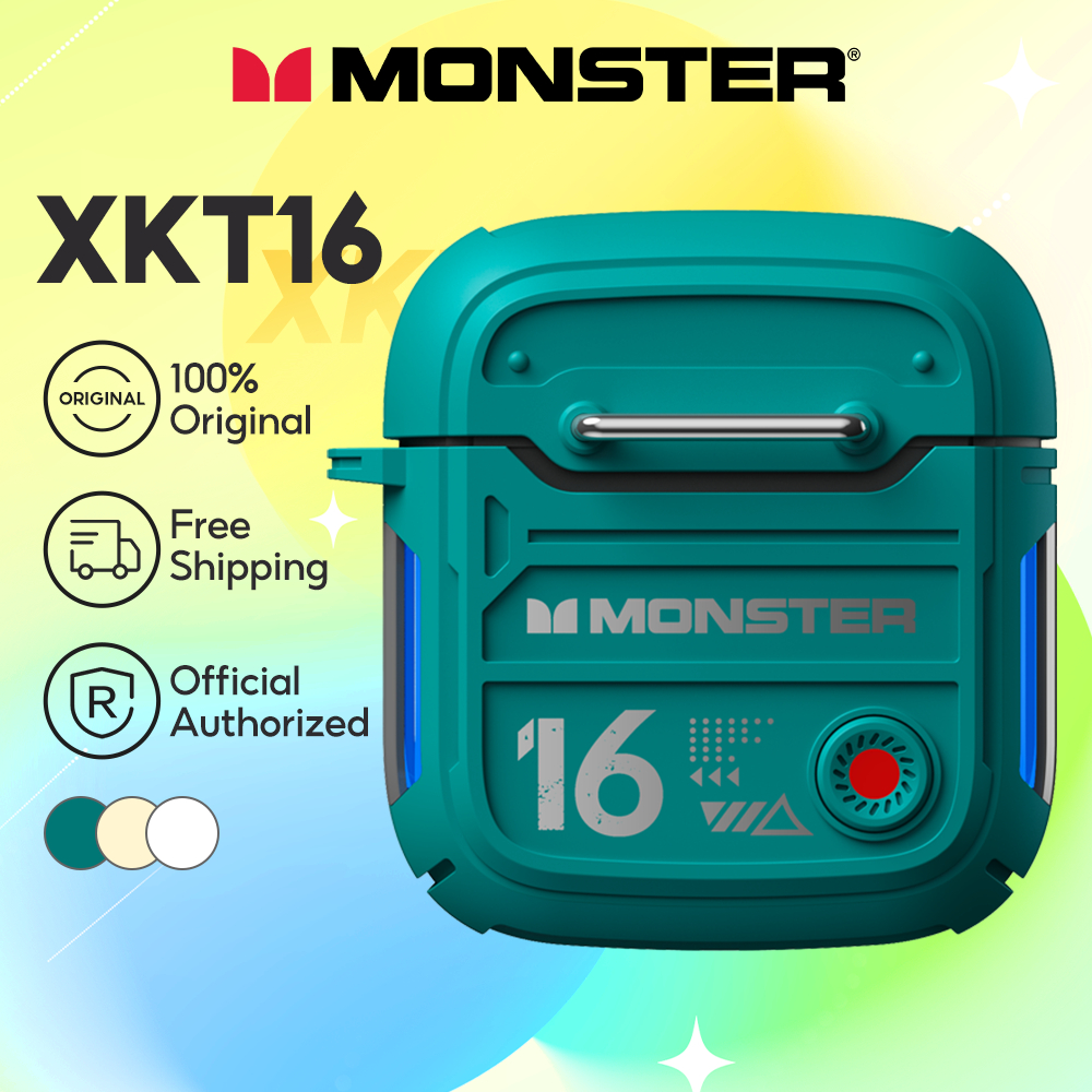 Monster XKT16 TWS Fone De Ouvido Bluetooth Sem Fio Hi-Fi Estéreo De Longa Duração HD Chamada Confortável 5.3