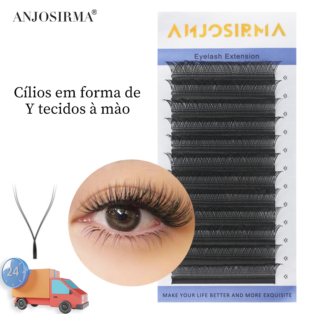 ANJOSIRMA Cílios yy Extensão E volume Brasileiro Falsos vison y