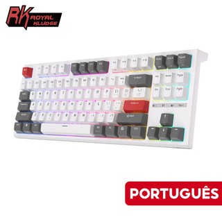 Novo RK R87 Royal Kludge 87 Teclado Mecânico De Jogo Profissional Com Chave Hotswap em Oferta na Shopee