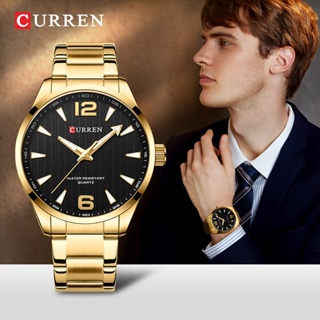 CURREN Relógios Masculinos Marca Original Apontador Luminoso Nova Moda Simples Negócios Casual Aço Inoxidável Quartzo Impermeável 8434 X em Oferta na Shopee