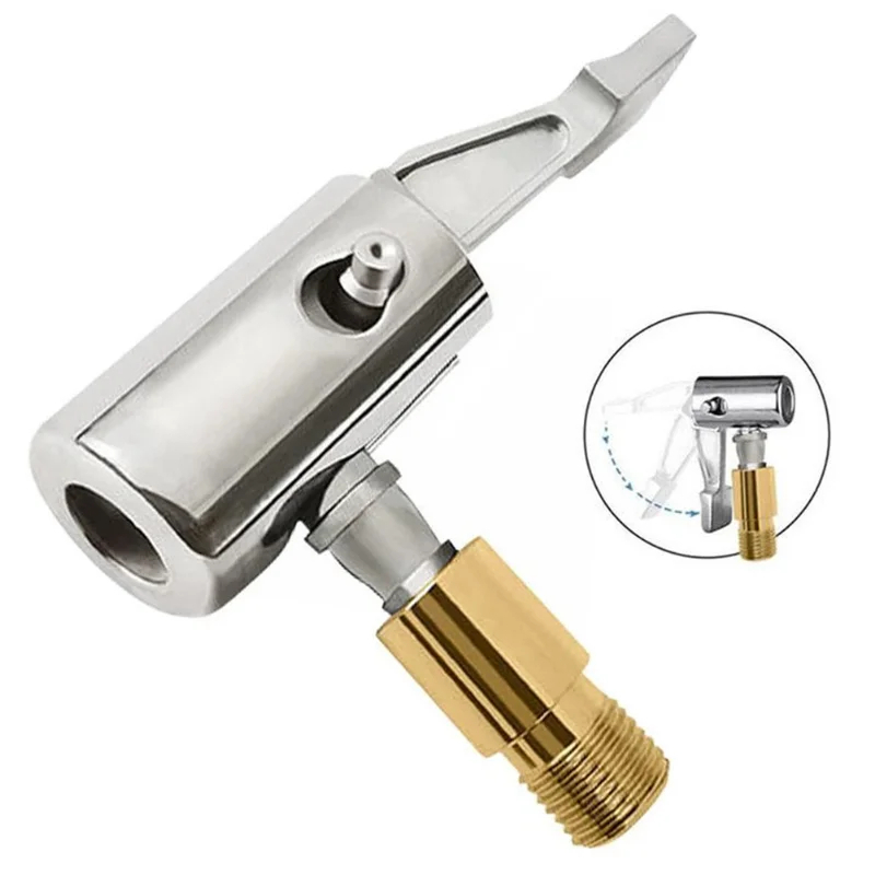 Conector De Bomba Inflável Portátil Para Motocicletas De Carro Adaptador De Conexão De Mangueira Compressor De Ar De Bocal De Válvula De Pneus