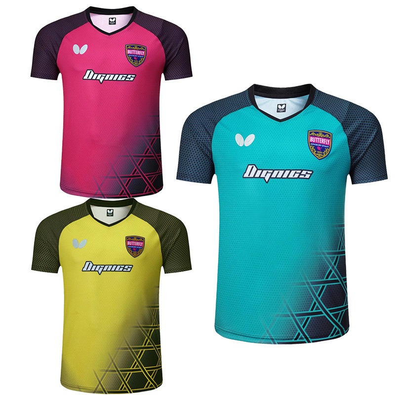 Butterfly Novo Fato De Tênis De Mesa Mesma Competição Manga Curta De Secagem Rápida Para Homens E Mulheres Compra De Top Group Esportivo De Corrida De Lazer