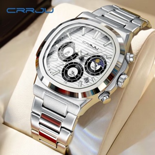 Relógios CRRJU Top Luxo Empresarial Quartzo À Prova D'água Multifuncionais Masculinos 2309 X em Oferta na Shopee
