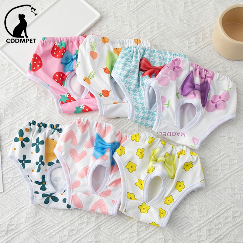 Calças Fisiológicas Laváveis Para Cães Cachorro Fêmeas Animais De Estimação Calcinha Fraldas