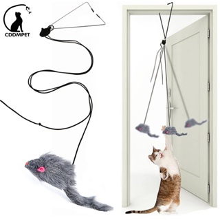 Brinquedo Interativo Gatos De Retráctil Corda Pendurado Simulação Ratos Brinquedos em Oferta na Shopee