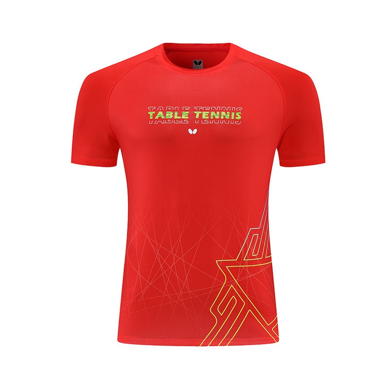2024 Nova Camiseta De Tênis De Mesa Butterfly Suit Quick Drying and Breathable Short Sleeve T-shirt De Manga Curta Para Esportes Masculinos E Femininos Round Neck Corrida De Lazer Fitness Group Compra