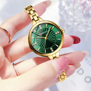 CURREN Relógio Mulher Marca Original Novo Design Único Moda Simples Negócios Aço Inoxidável Quartzo Impermeável 9097 XQ em Oferta na Shopee