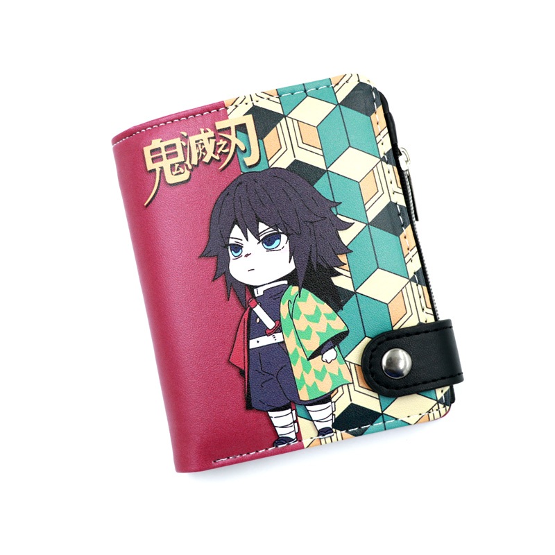 Anime Demon Slayer Kimetsu No Yaiba Hashibira Inosuke Carteira Com Botão E Zíper Bolsa Para Cartão De Moeda em Oferta na Shopee