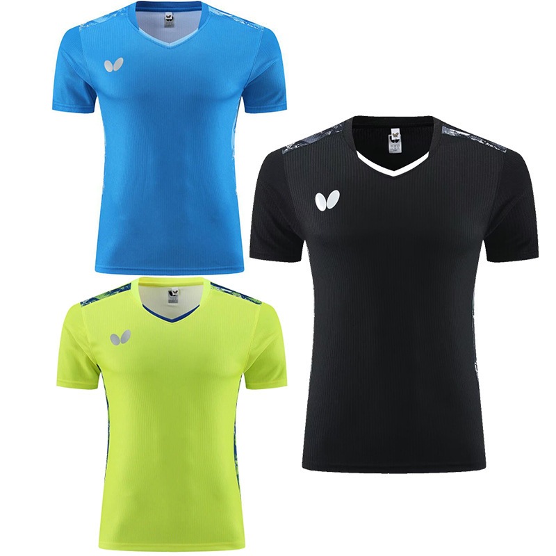 2024 Novo Fato De Tênis De Mesa Butterfly Competição Profissional Masculino E Feminino De Manga Curta De Secagem Rápida Compra De Grupo De Roupas Esportivas Respiráveis