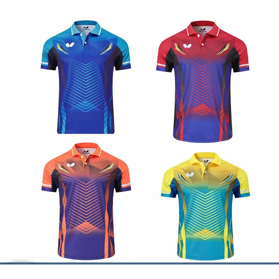 Novo Fato De Tênis De Mesa Butterfly Para Casais Masculinos E Femininos Treinamento De Secagem Rápida Respirável Equipe Primária Uniform Printi