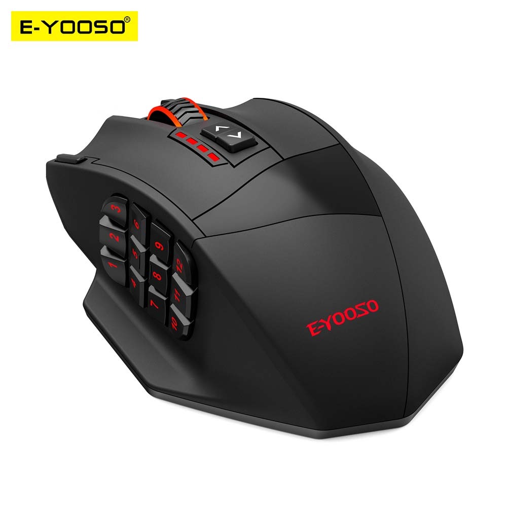 E-YOOSO X-39 Mouse Para Jogos RGB Com Fio USB 24000 DPI SG8960 19 Botões Óptico De Jogo Programável Computador PC Laptop em Oferta na Shopee